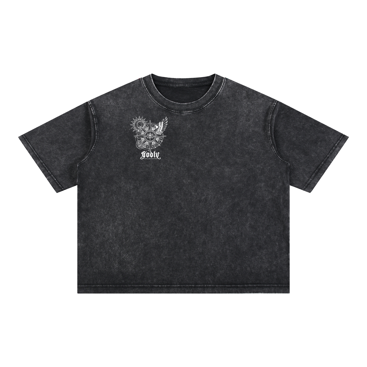 Seraphim Shirt, black — front with chest mark